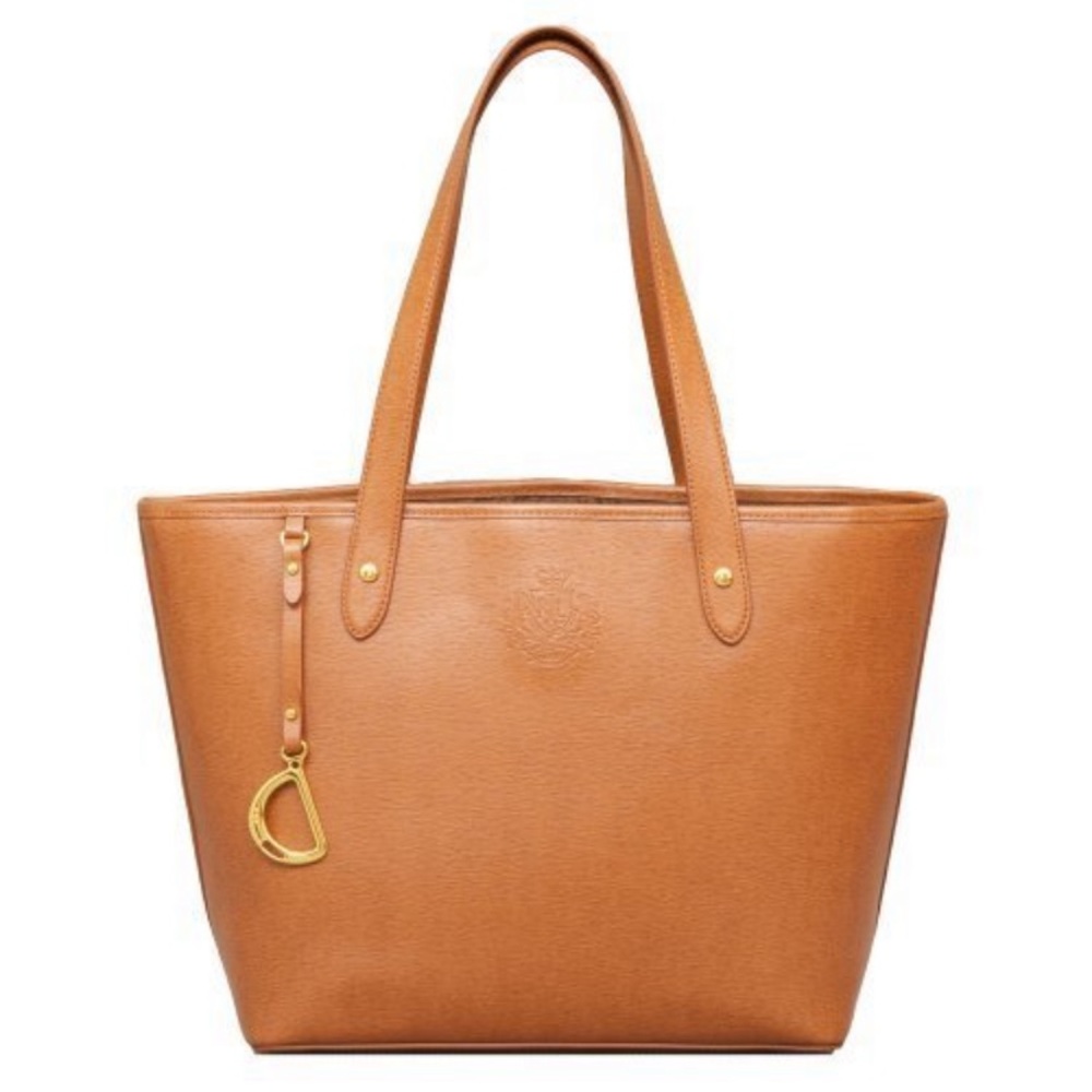 Lauren Ralph Lauren | Sloan Street Shopper Tan leather shoulder bag